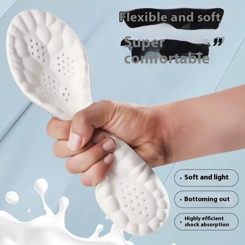 Insole Sports Shock Absorption Arch Support Haute Élastique Course Formation militaire