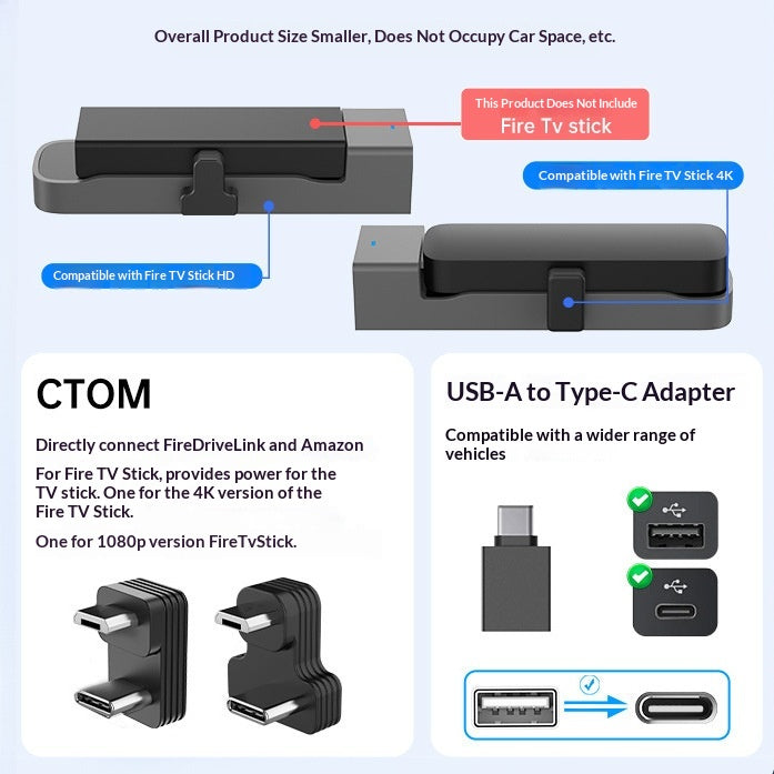 Adaptateur HDMI compatible avec Amazon Fire TV Stick