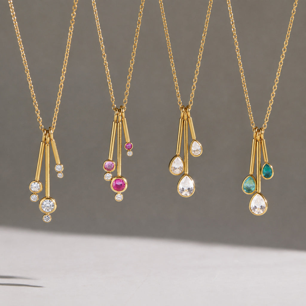 Pendentif Collier en acier titane pour les femmes
