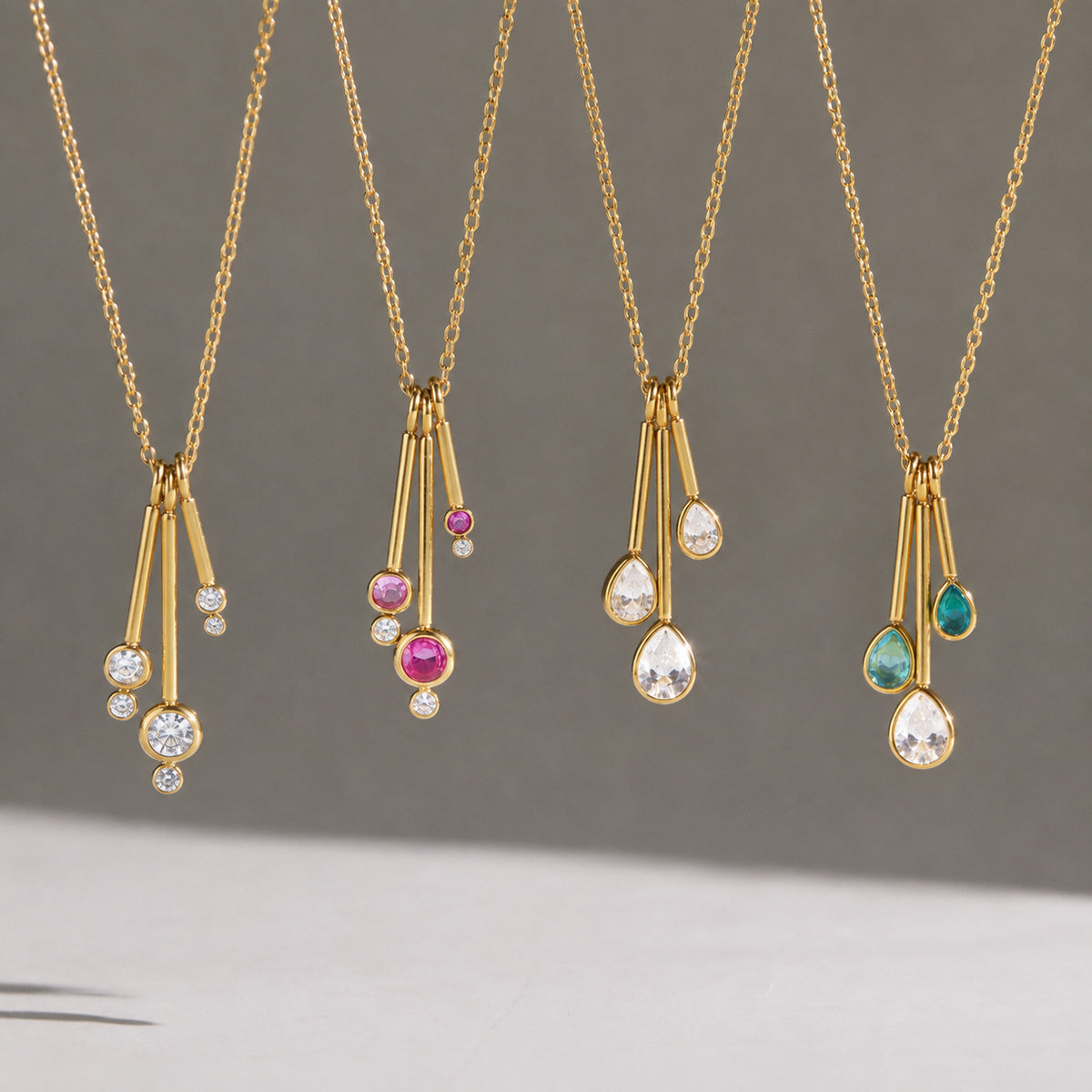 Pendentif Collier en acier titane pour les femmes