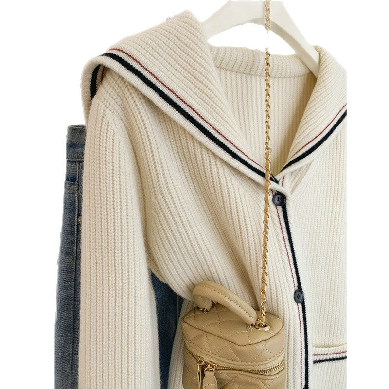 Style européen Relaxed-fit Cashmere Knit Cardigan