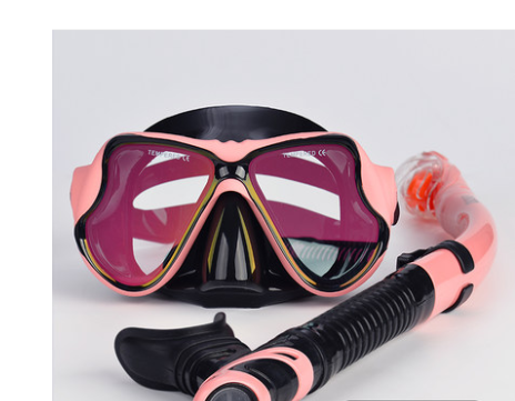 Snorkeling Sambo Set Snorkel complet à sec Grand cadre Anti-fog Myopia Gants Equipme de natation