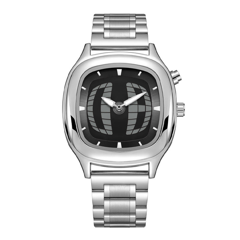 Montre d'affichage numérique de style rétro avec mains et chiffresexclusive Trendy Quartz Montre