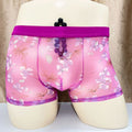 Short de Boxer Homme entièrement transparent Ultra mince impriméSolid