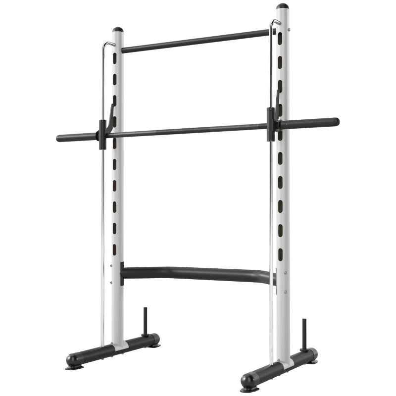 Rack de squat avec barre de traction et barre de Barbell réglable de banc presse multi-fonction poids L