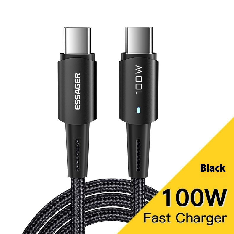 Câble de données à charge rapide PD100W pour téléphone portable Typec Chargement rapide