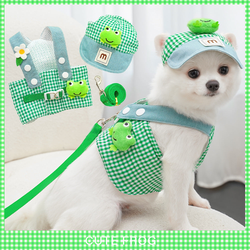 Harnais de grenouille Traction Suit de corde de chat