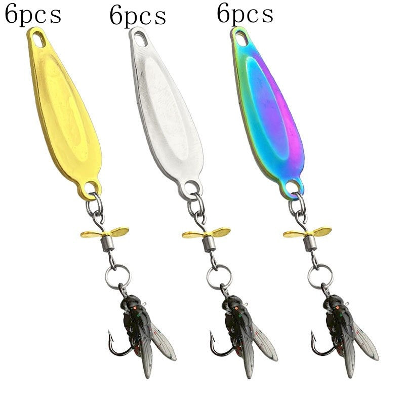Fly Lure Crochet rotative hélice Micro costume