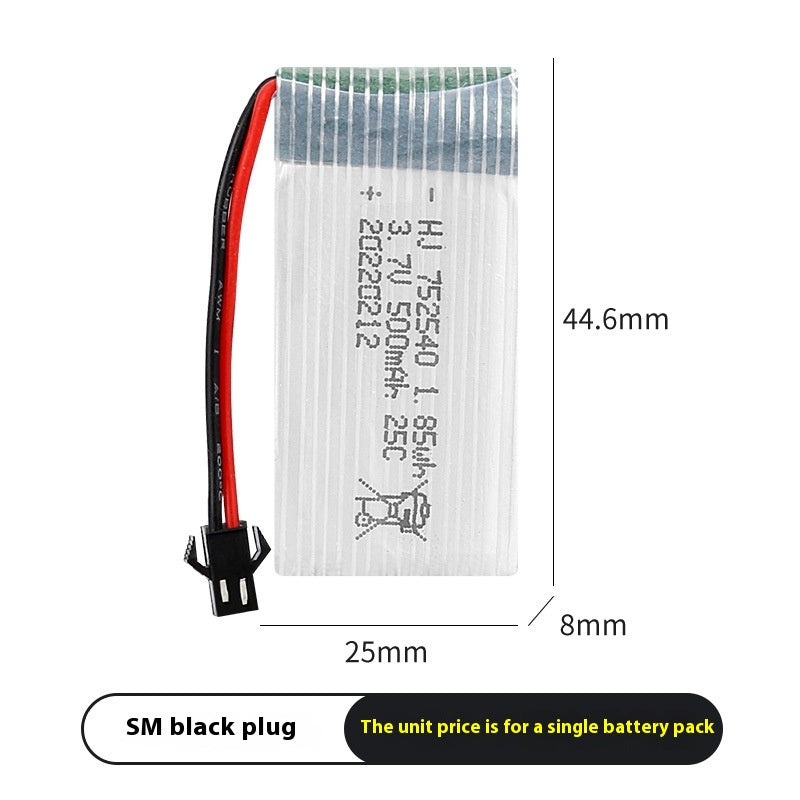 Batterie d'avion modèle 37V 500mAh X5C