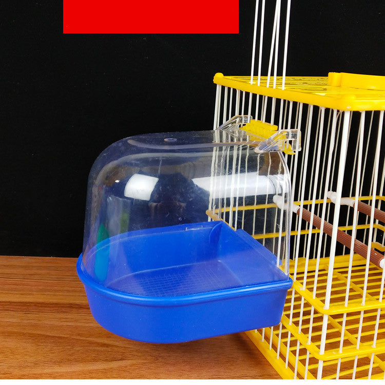 Oiseaux avec une peau de tigre Indigo Chin et un appareil de broderie des yeux