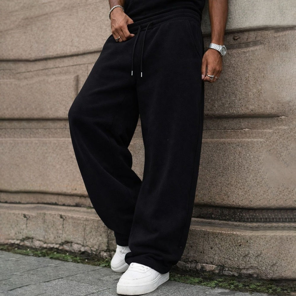 Pantalons à gaines élastiques à chaussons vintage de style street