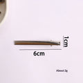 Simple métal argenté cheveux clip style latéral