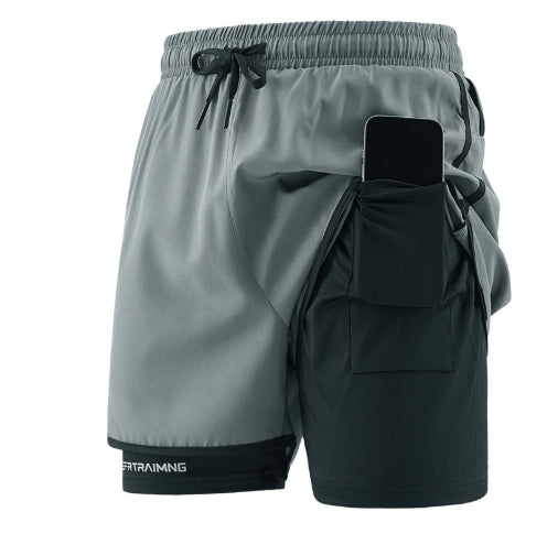 Short en deux parties pour la course sportive et la remise en forme