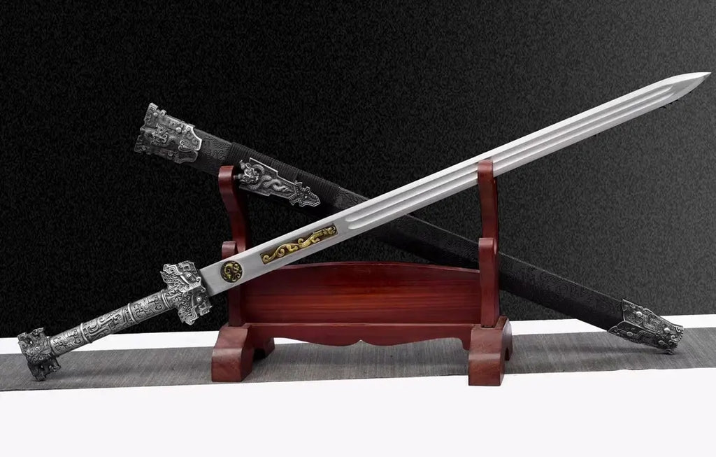 HanwangIntegral Sword Haute Acier Manganèse Autodéfense Arme à froid Collection-Grade Unsha