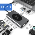 15-in-1 USB-C Docking Station with 10W Wireless Charging
