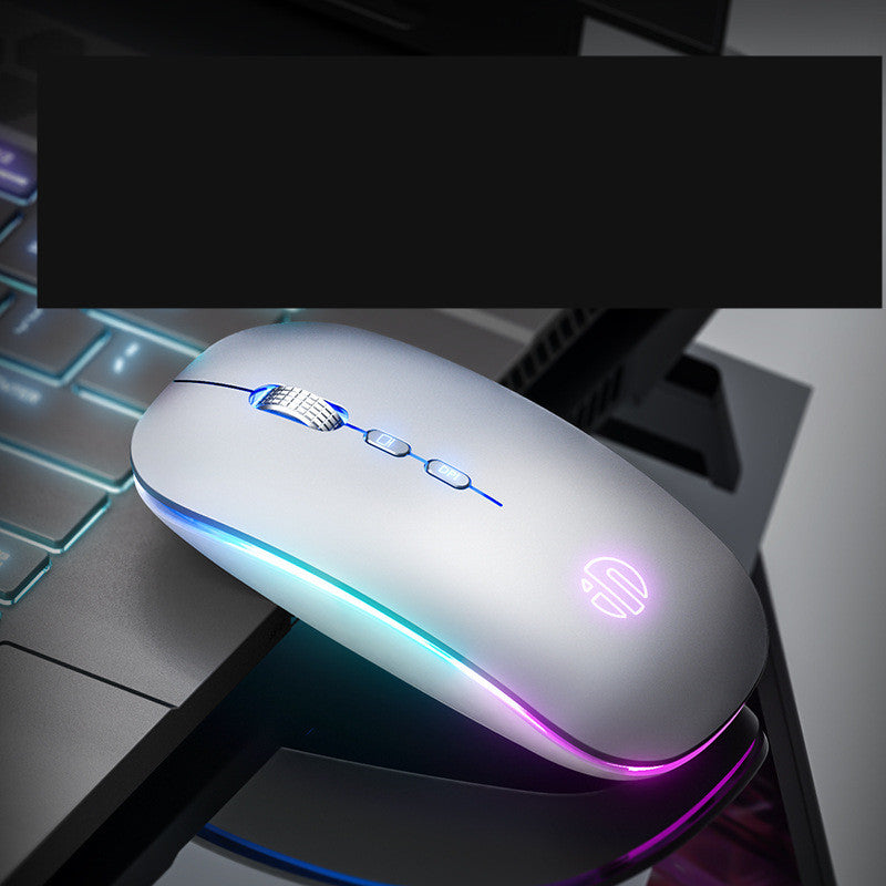 Mouse sans fil de charge de bureau silencieux