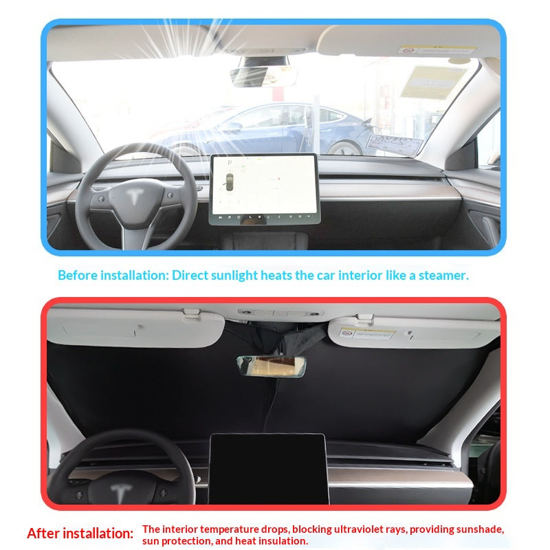 Modèle Y Fenêtre Shade solaire à chauffage