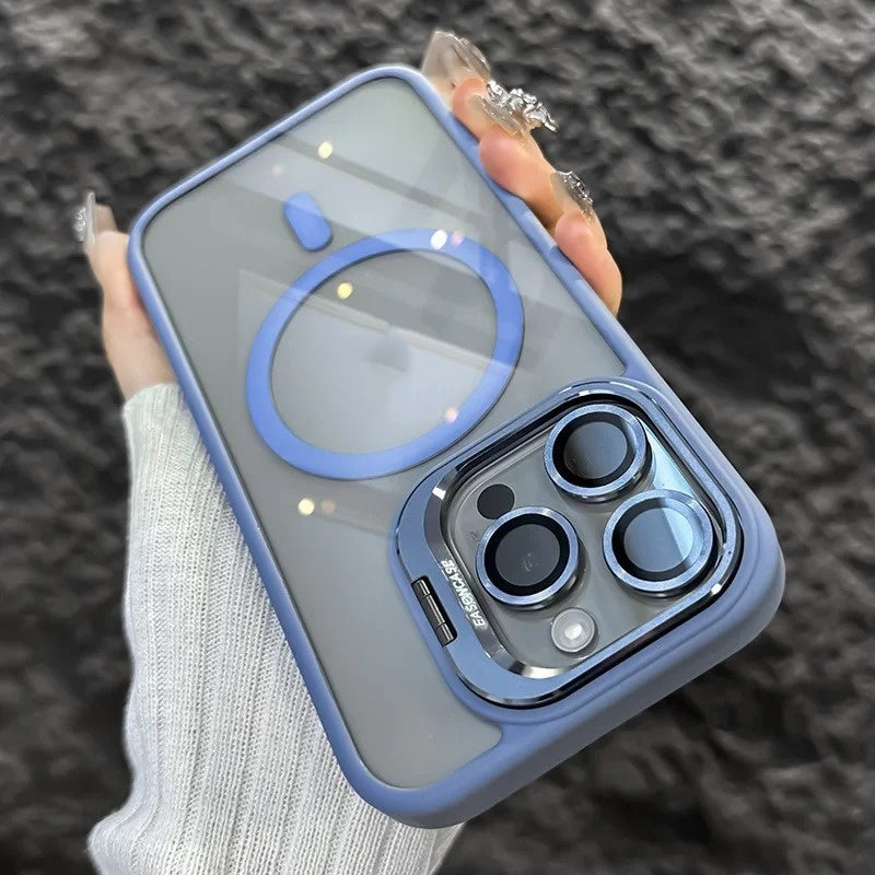 Boîtier de téléphone transparent avec le protecteur de lentille modèle CD