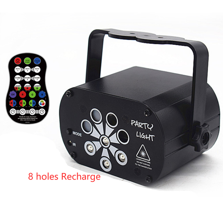 LED scène lumière laser projecteur Disco lampe avec contrôle de la voix son feux de partie pour la maison