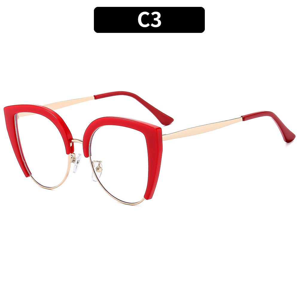 Lunettes de vue décontractées de style européen et américain avec lumière bleue