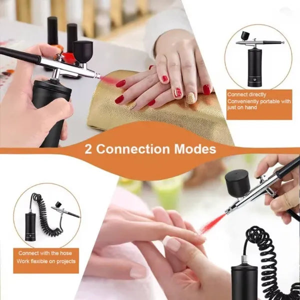 Mini Airbrush sans fil Portable Set Spray Gun avec compresseur
