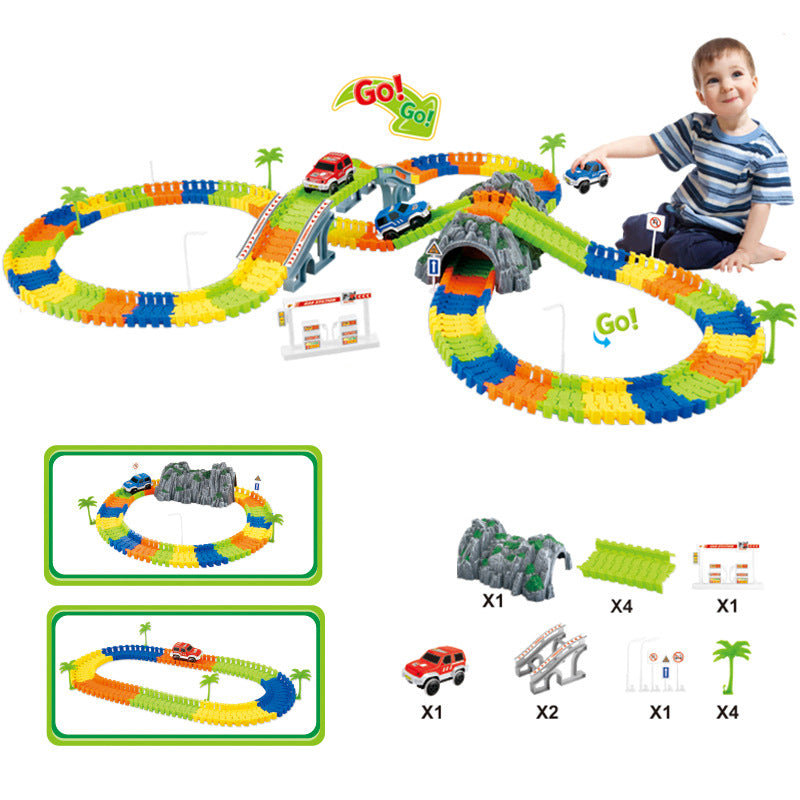 Jouets d'assemblage de bricolage de piste électrique pour enfants