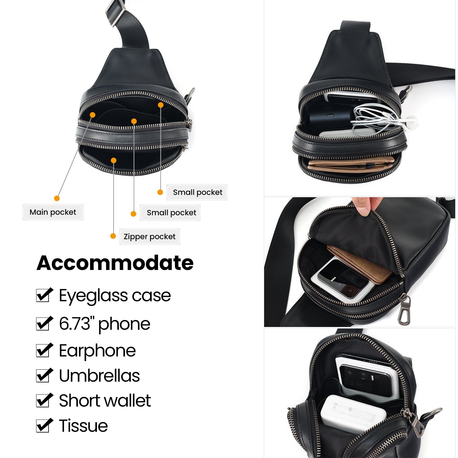 Sac à poitrine pour hommes