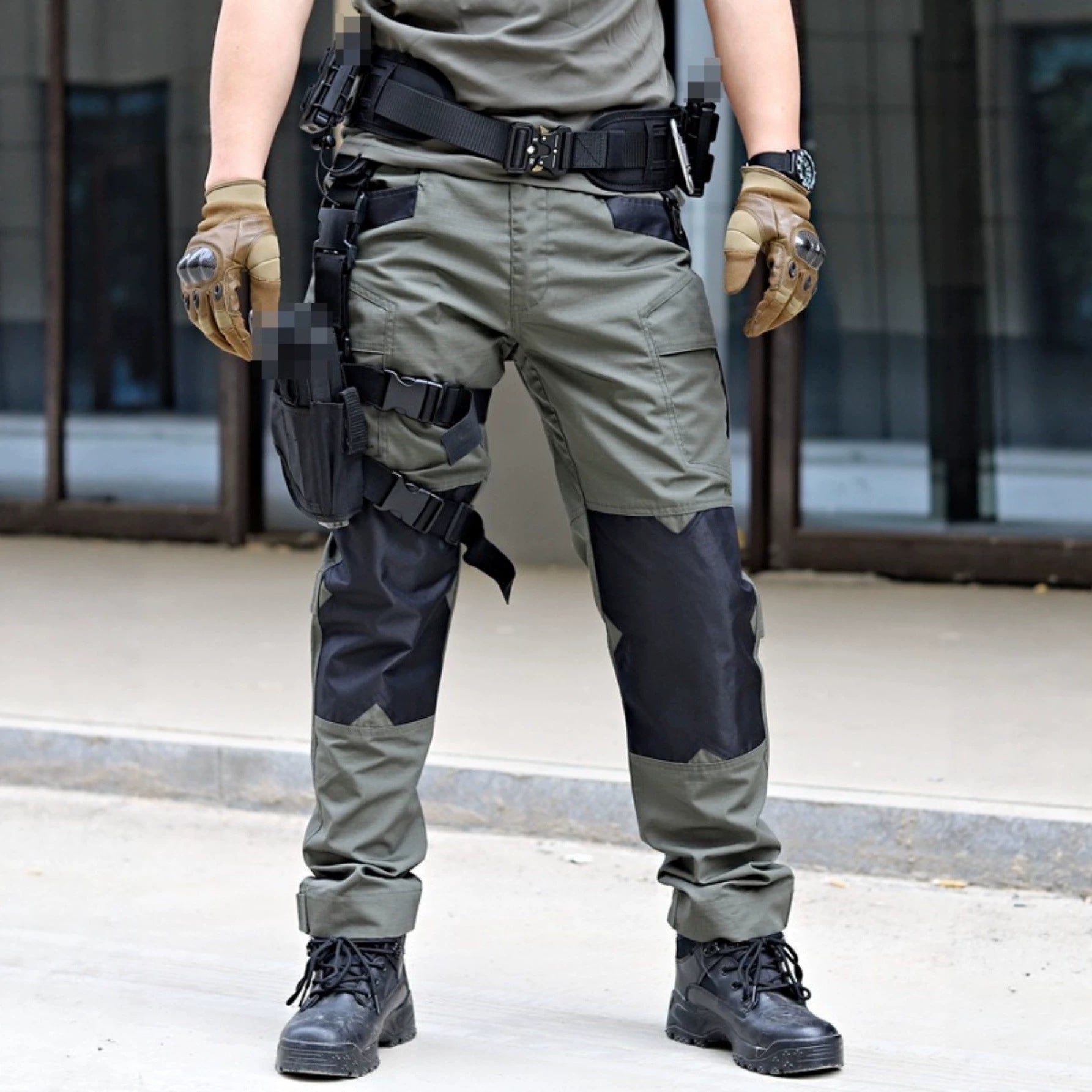 Hommes Entraînement de combat extérieur Pantalons de fret avec plusieurs poches