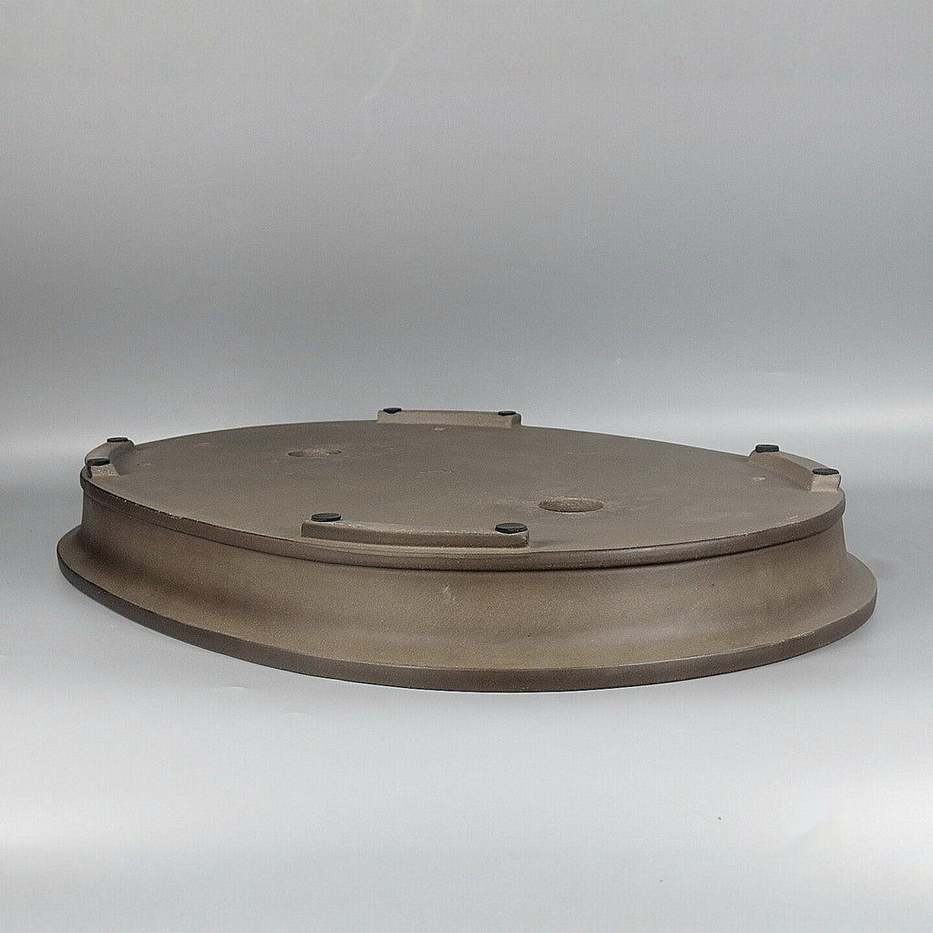 Antique-Style Ovale Shallow Basin fait main