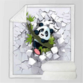 Couverture flanelle de la série Panda