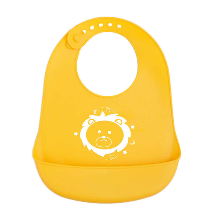 Bébé dessin animé créatif imprimé silicone Bib