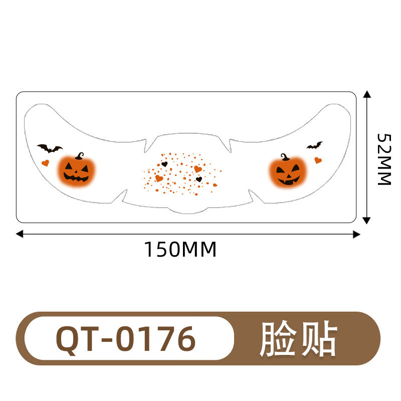 Stickers Tatouage Face Halloween - Faux Feckles Imperméables Tatouages Temporaires Pour Femmes & Moi