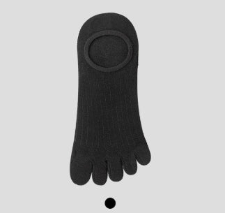 Chaussettes de bateau respirantes à cinq doigts en coton Modal