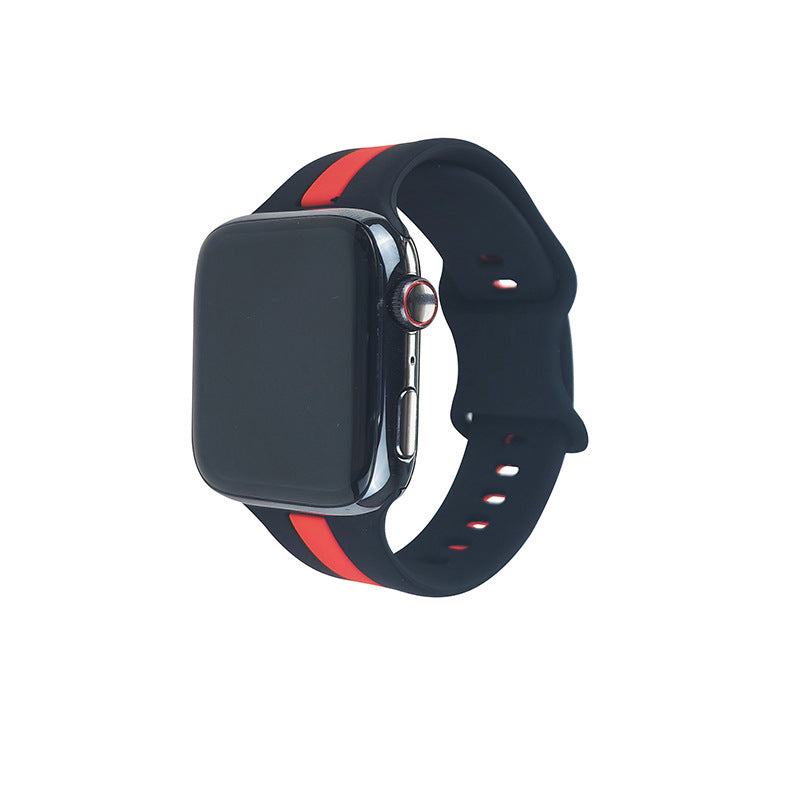 Deux tons rayures de bracelet Contraste Color Sports