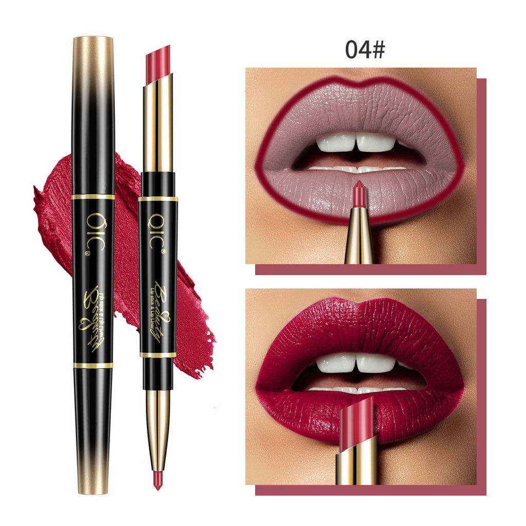 2-en-1 Stylo rouge à lèvres imperméable à l'eau