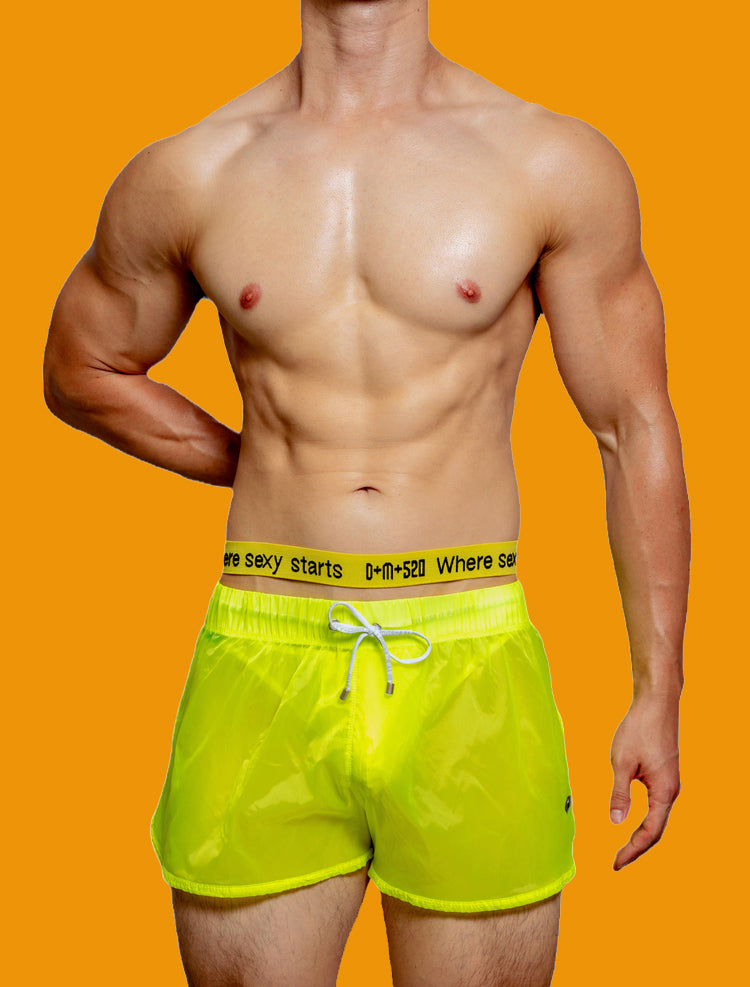 Sous-vêtements pour hommes Low Waist Sexy Thin Boxer à séchage rapide Pantalons maison