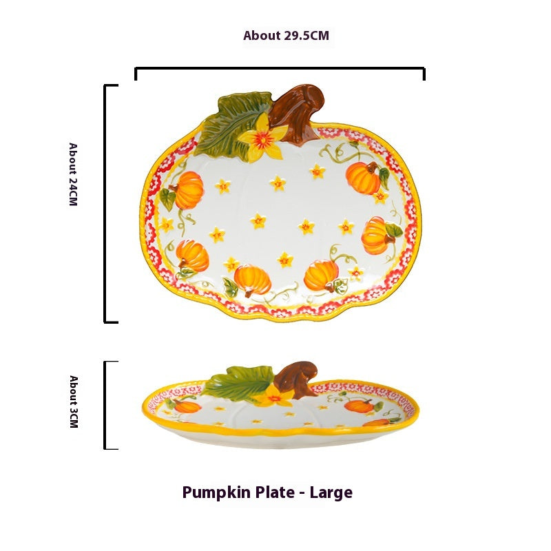 Pumpkin Bowl Plats de plat de plat de nouilles