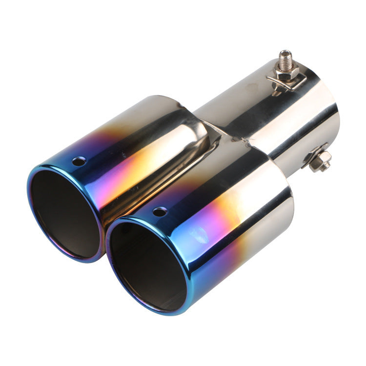 Automobile Universal Tail Double silencieux d'échappement en acier inoxydable