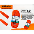 Rallonge bande de cordon 10m orange intérieur et extérieur universel quatre trous à la terre Socket Sel