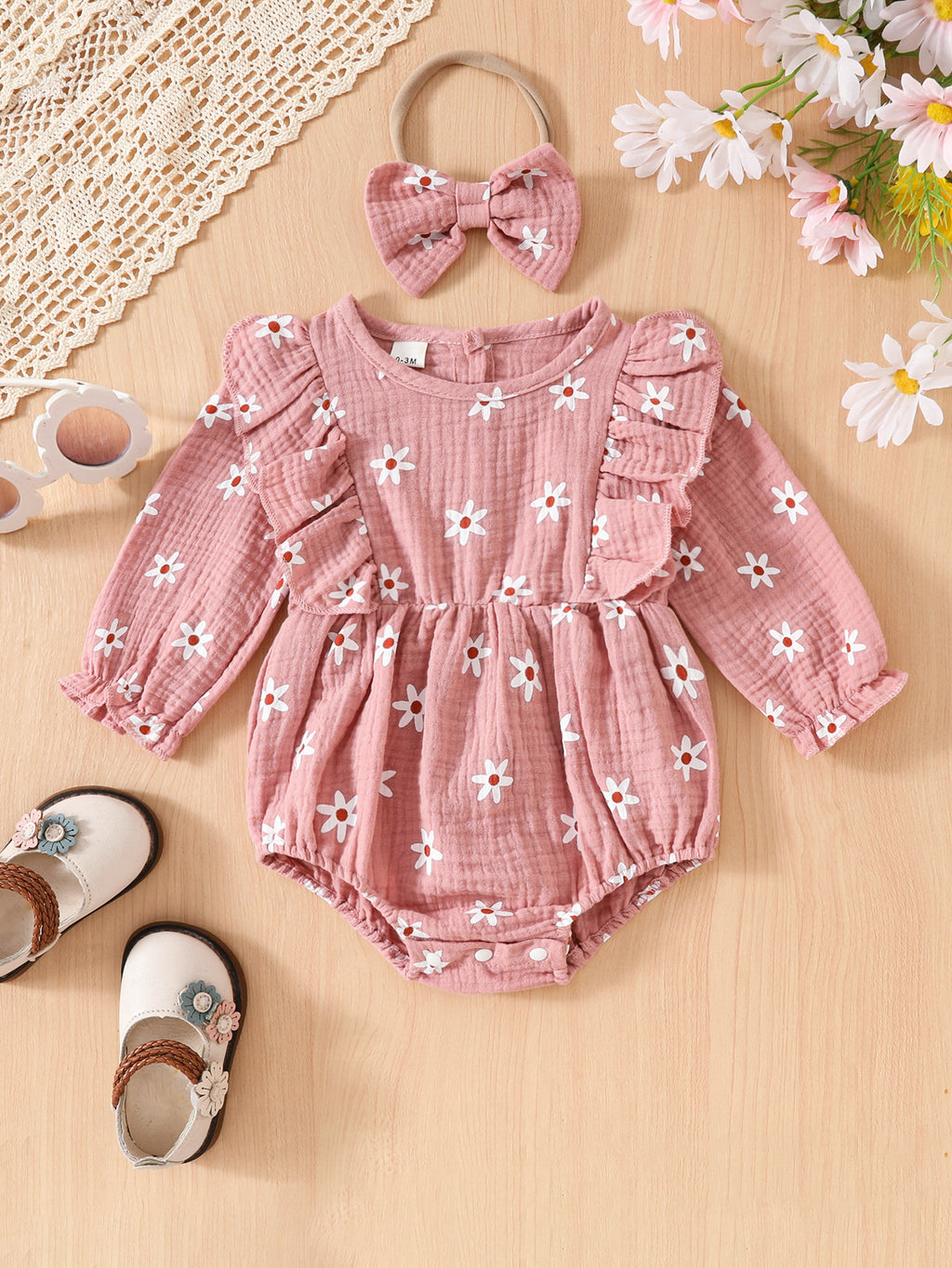 Romper Floral d'automne pour les filles