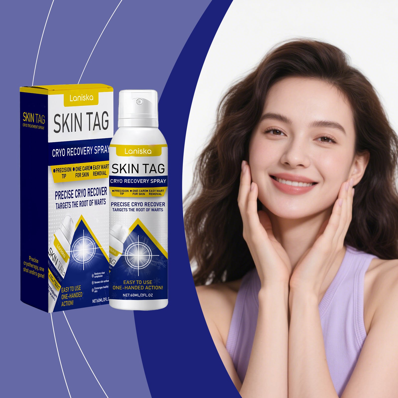 Laniska Spray soin de la peau nettoie doucement