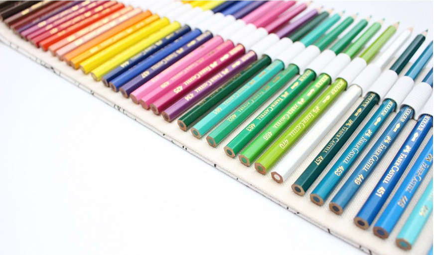 Trous Grande capacité Crayon cas école Toile Roll Pouch Crayons colorés Boîte Constellation