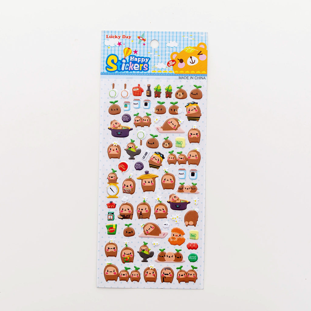Caricature Sticker de décoration de compte à main en trois dimensions