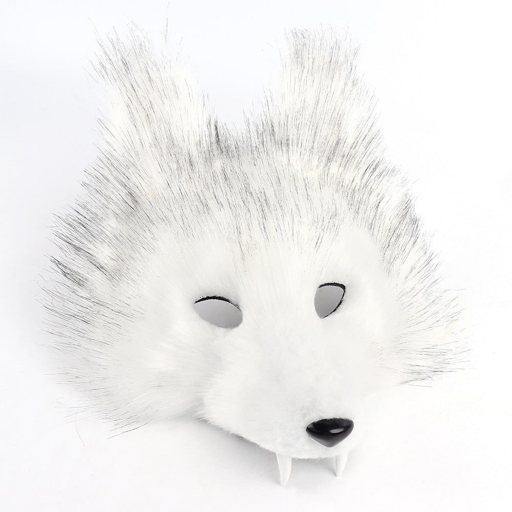 Ensemble 3D de masque de loup de simulation d'Halloween