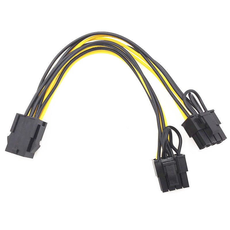 Ligne d'alimentation de carte graphique 6pin à double 8pin