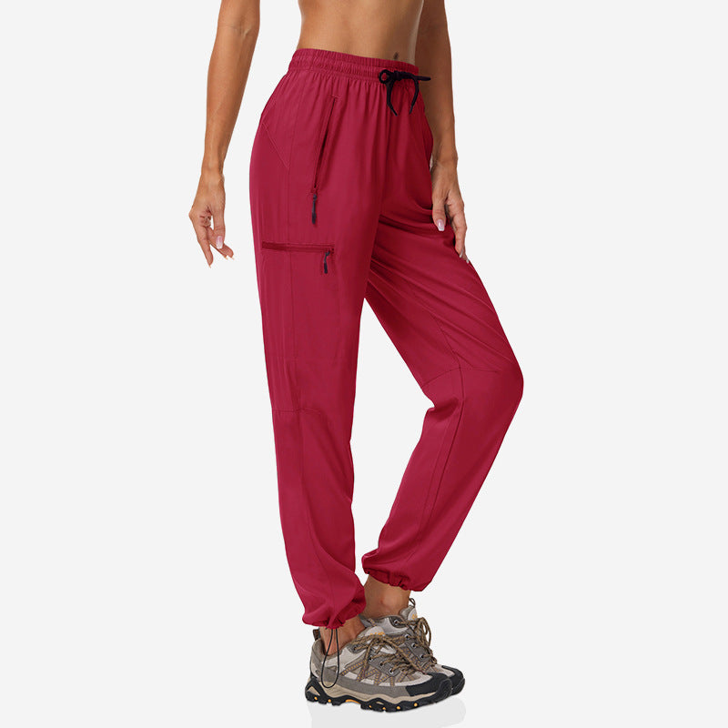 Pantalons à séchage rapide Pantalons pour femmes Été mince Sports Randonnée en plein air Alpinisme Protection solaire