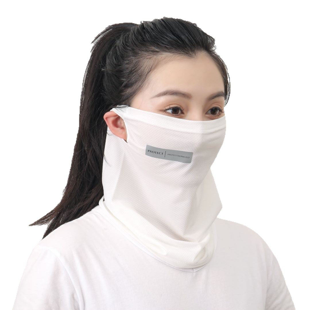 Masque en soie glacée pour la protection solaire et la défense UV