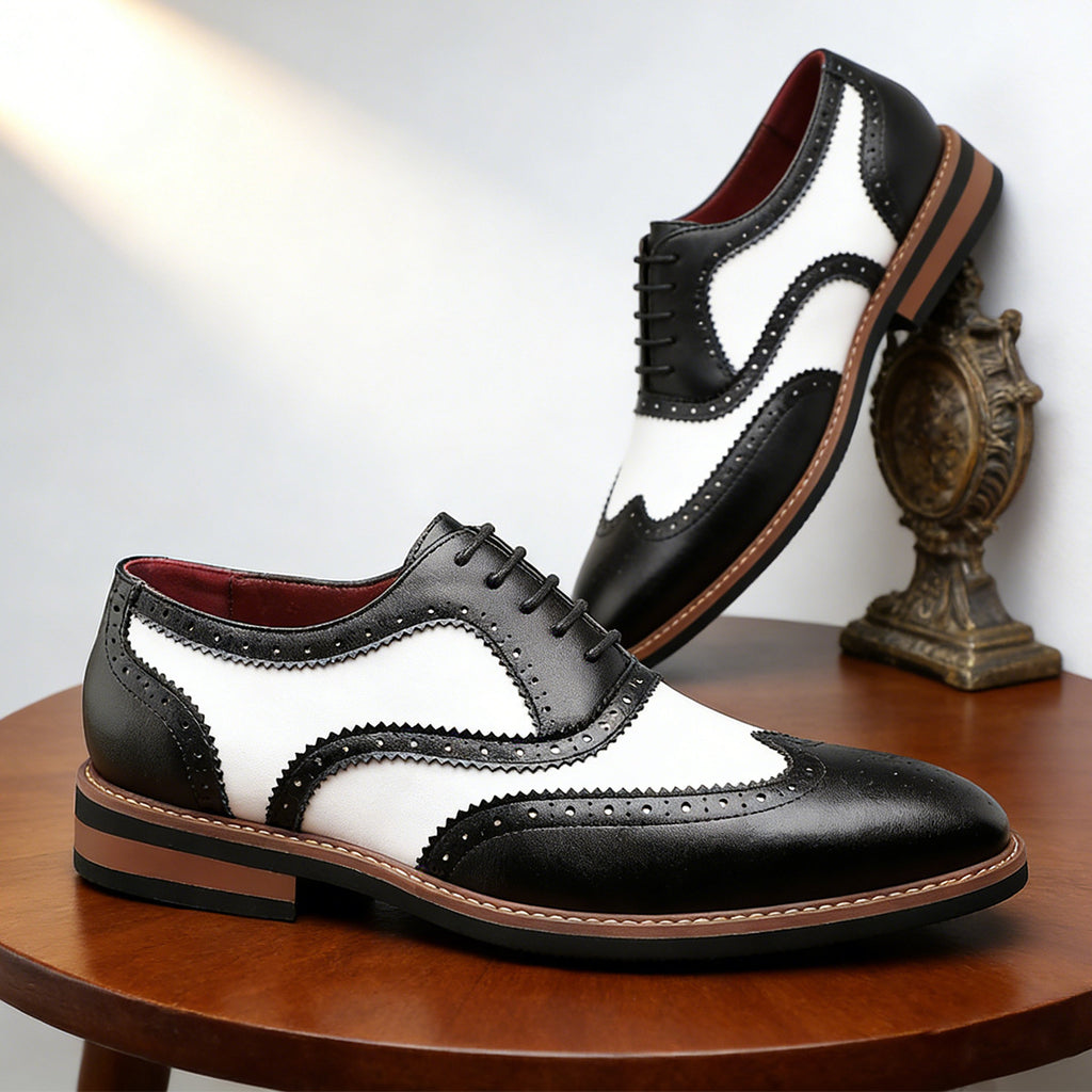 Chaussures polyvalentes pour hommes en dentelle pointue
