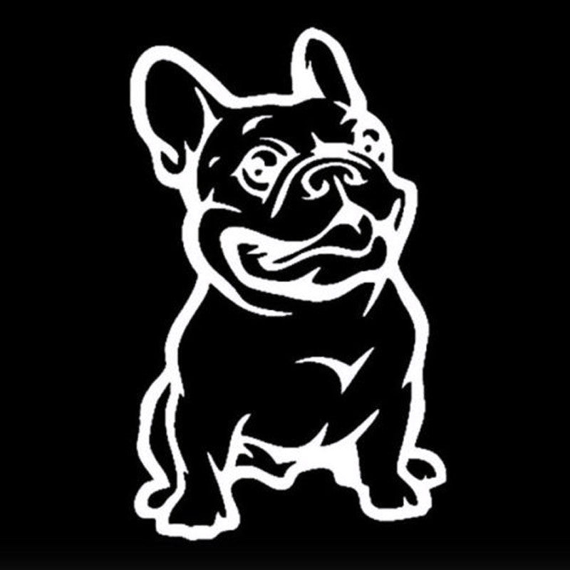 Autocollant de voiture réfléchissante Bulldog