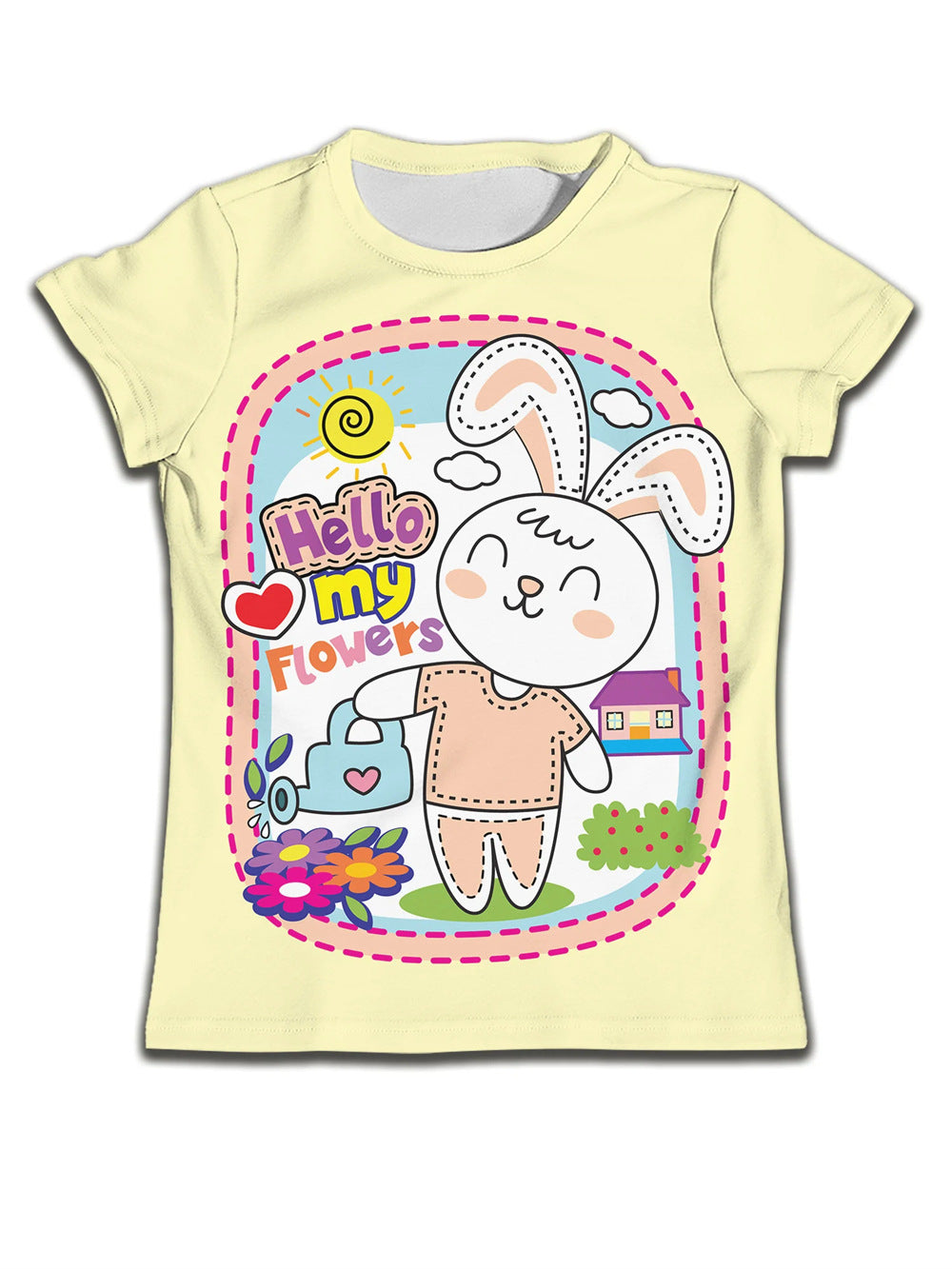 Enfants T-shirt garçon Vêtements Casual Soft T-shirt mignon Cat dessin animé